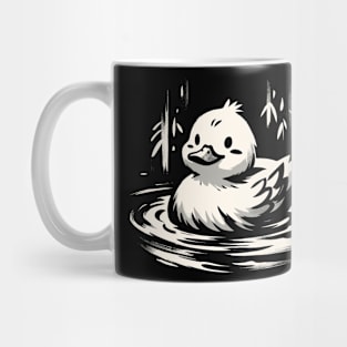 Kawaii Cool Retro Duck Japan Style Funny Duck Mug